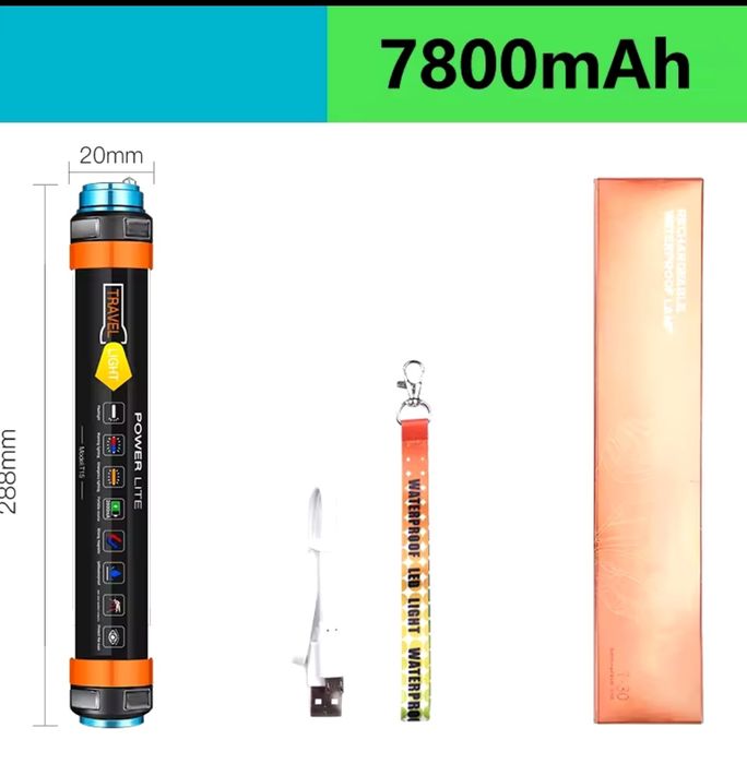 Многофункциональный кемпинговый водонепроницаемый фонарь IP68 t30 7800