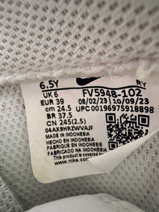 ОРИГІНАЛ! Nike Air Force 1 Low White/Hot Pink 38.5 39 40 | FV5948-102