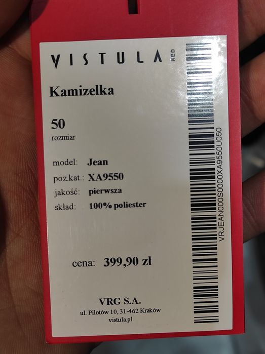 Kamizela z kapturem Vistula