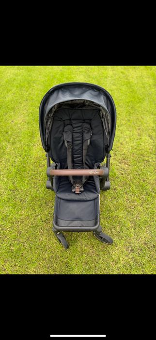 Cybex Priam 2.0 Gold Rose czarny wózek spacerówka gondola adaptery