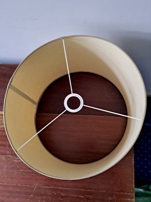 Abażur klosz na lampę ecru / jasny beż, średnica 40cm