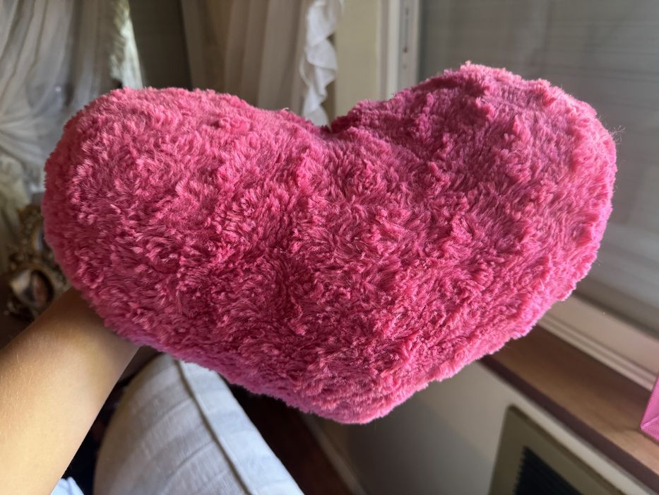 Almofada decoração rosa coração