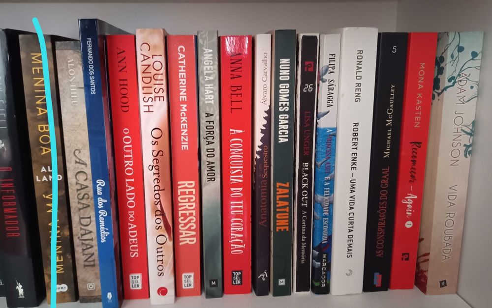 Diversos livros romance/thriller...