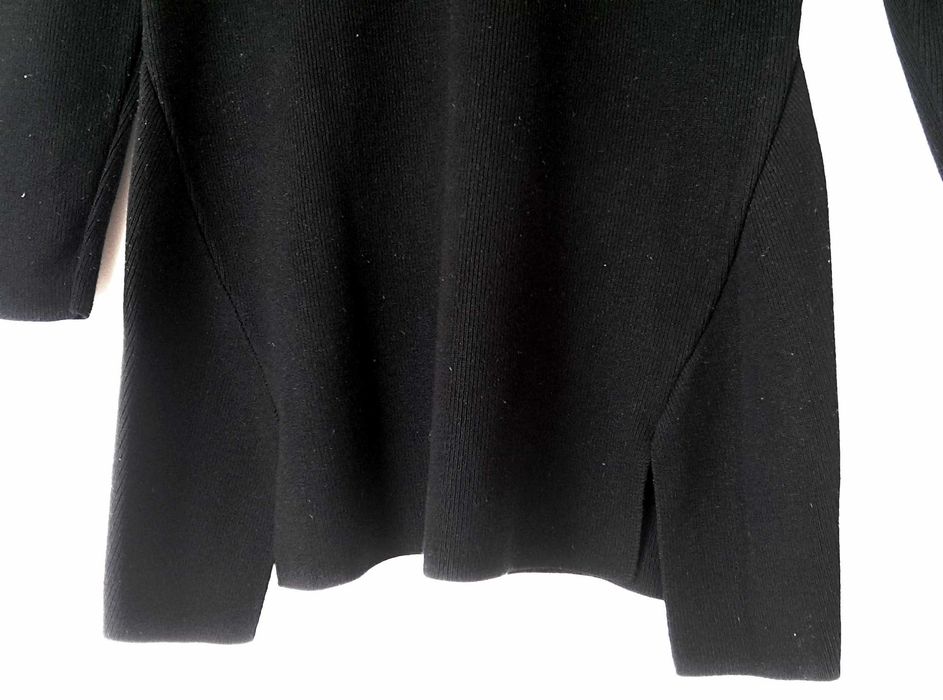 Czarna damska bluzka bluza sweter longsleeve długi rękaw gruba ciepła