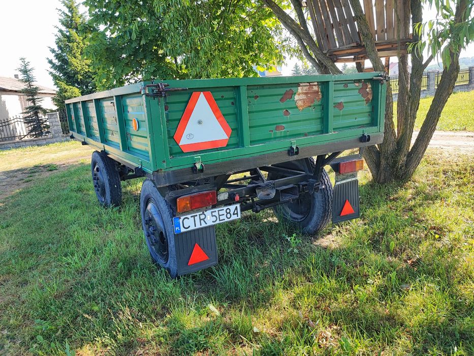 Przyczepa rolnicza 3.5 t zarejestrowana w pełni sprawna