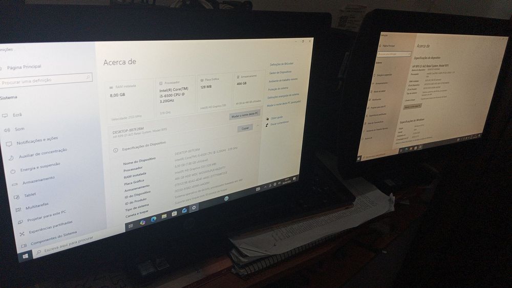 2x HP All-in-One Touch i5 | 8GB RAM | 500GB | LEVE 2 PELO PREÇO DE 1