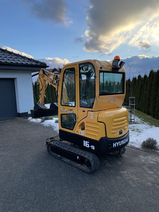 Minikoparka Hyundai Robex R 16-9 rok 2018 Bobcat Yanmar 1.8 tony