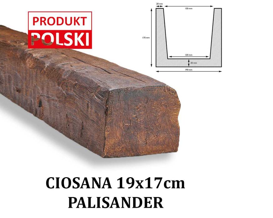 BELKI RUSTYKALNE Dekoracyjne Belka Rustykalna Imitacja 2 m , 3 m , 4 m