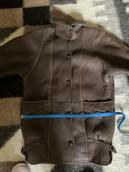 Кожаная женская дубленка