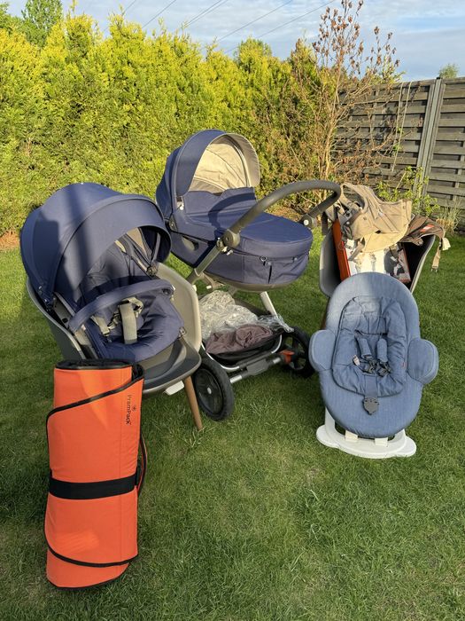 Stokke TRAILZ granatowy w bardzo dobrym stanie!