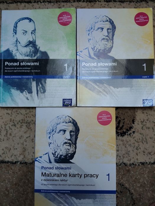 Ponad słowami 1 część 1,2 i maturalne karty pracy