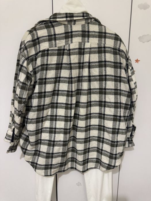 Белый вязаный костюм maritel L xl рубашка в клетку