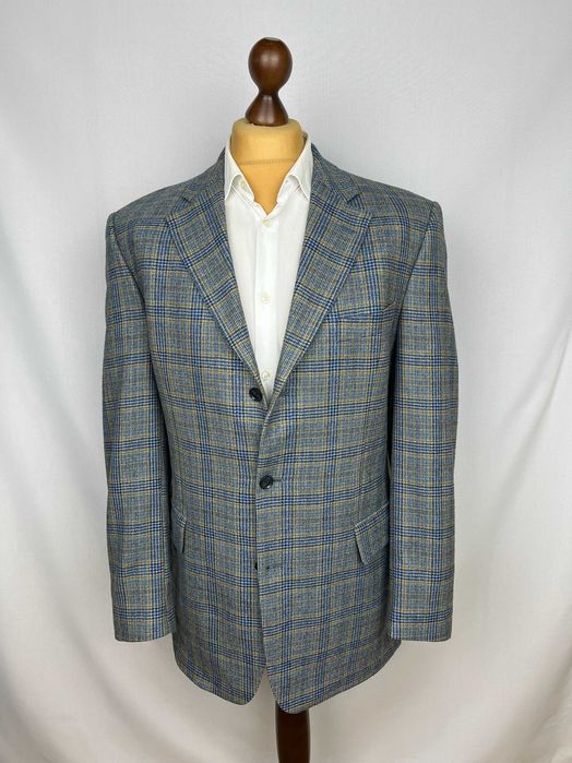 BUGATTI Pure Wool Check Blazer піджак блейзер в клітку з м'якої вовни Бугатті