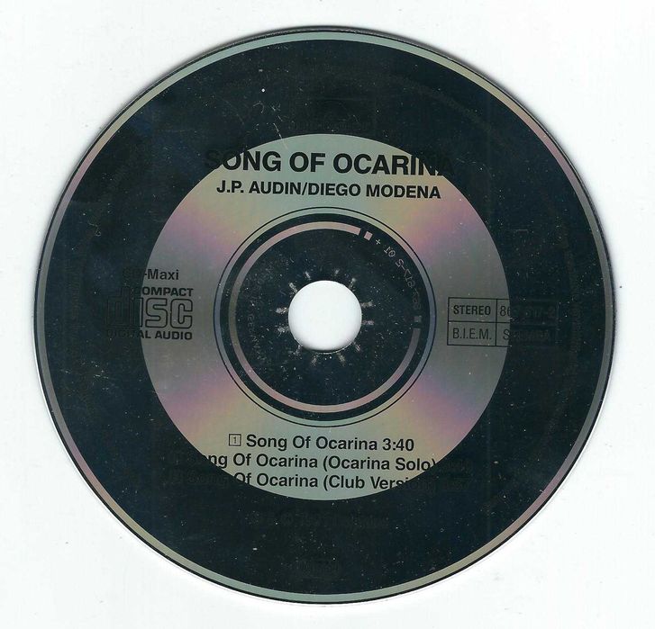 Maxi CD Jean-Philippe Audin & Diego Modena - Song Of Ocarina (1991)