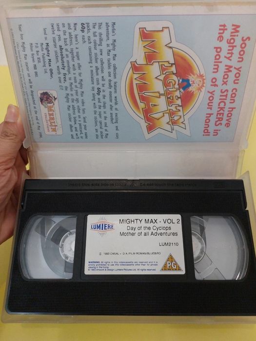 Mighty Max vol. 2 VHS raro 90's colecionador