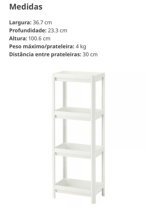 Vesken estante ikea de casa de banho