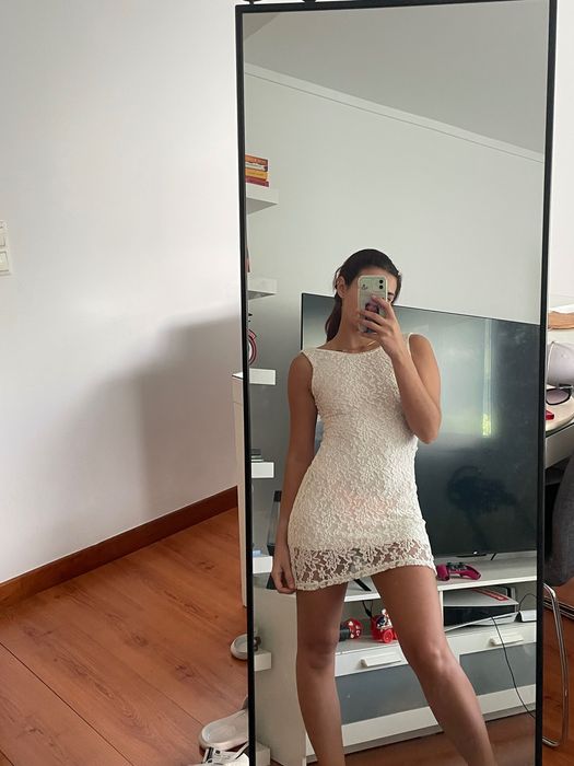 Vestido branco renda