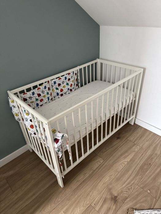 Łóżeczko Gulliver Ikea z materacem