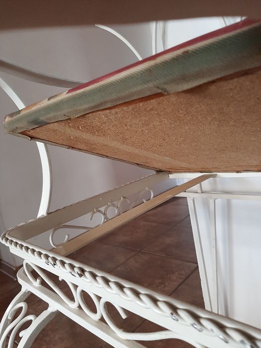 Ławka metalowa, biała