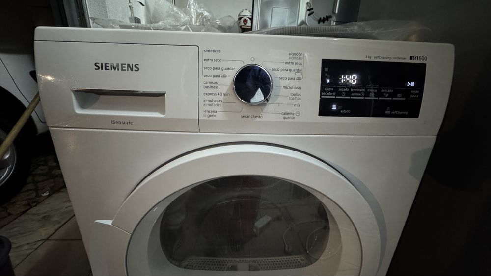 Maquina de secar roupa Siemens iQ500 Bomba de calor 8kg