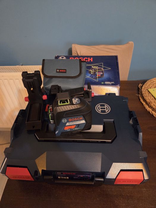 Bosch gll3-80 NOWY zielony 12 linii poziomica laser 360