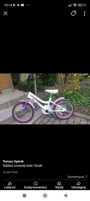 Rowerek dla dziecka
