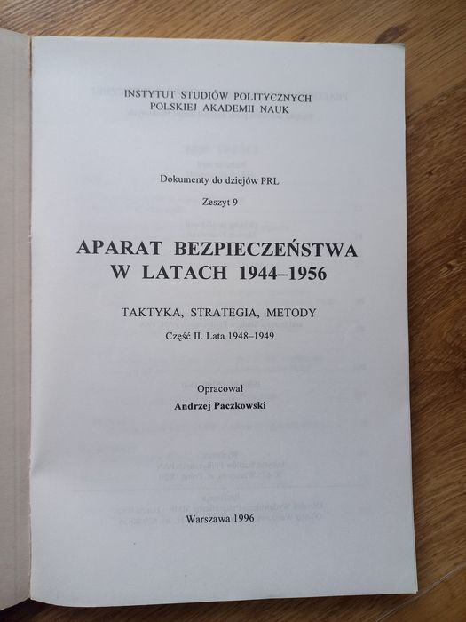 Aparat bezpieczeństwa 1944 - 1956 cz. 2 Andrzej Paczkowski