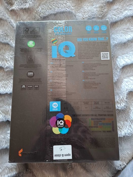 Папір кольоровий А4 IQ Col A4/80-black B100 500 аркушів чорний