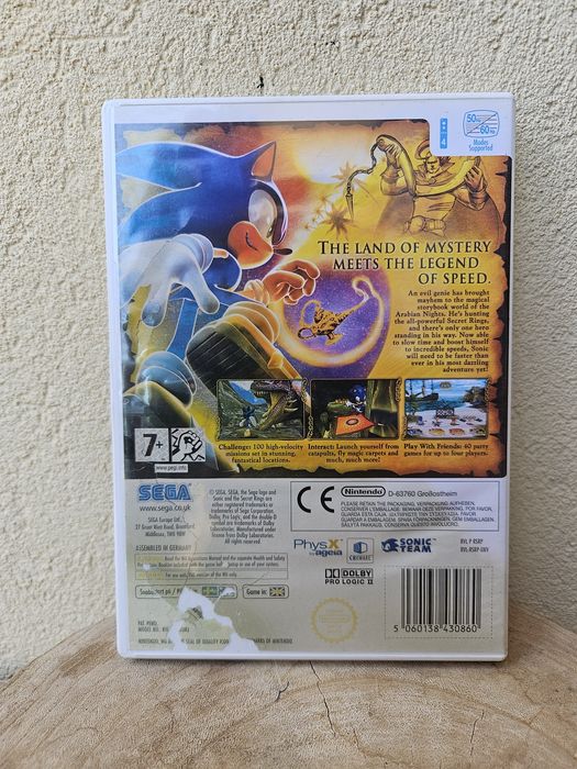 Sonic and the Secret Rings – Nintendo Wii – Manual