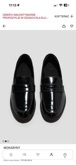 Mokasyny h&m 38 jak nowe