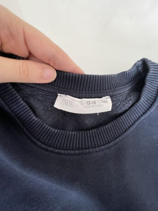 Sweatshirt rapaz 13/14 zara azul branco cinzento