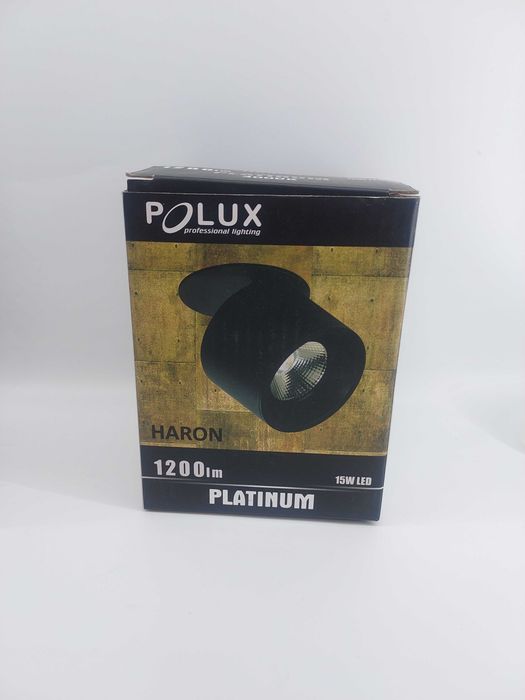 Oczko przegubowe oprawa podtykowa polux haron 15W LED czarna