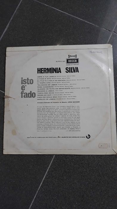 LP vinil Herminia Silva. Isto é Fado.
