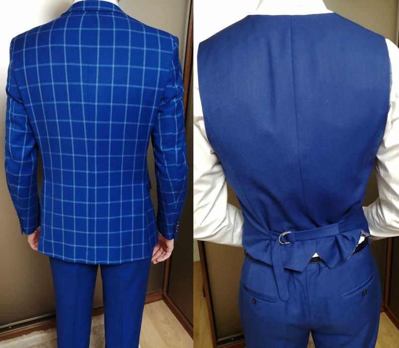 Костюм мужской, стильная тройка Giordano Conti, пиджак в клетку, 50 р.