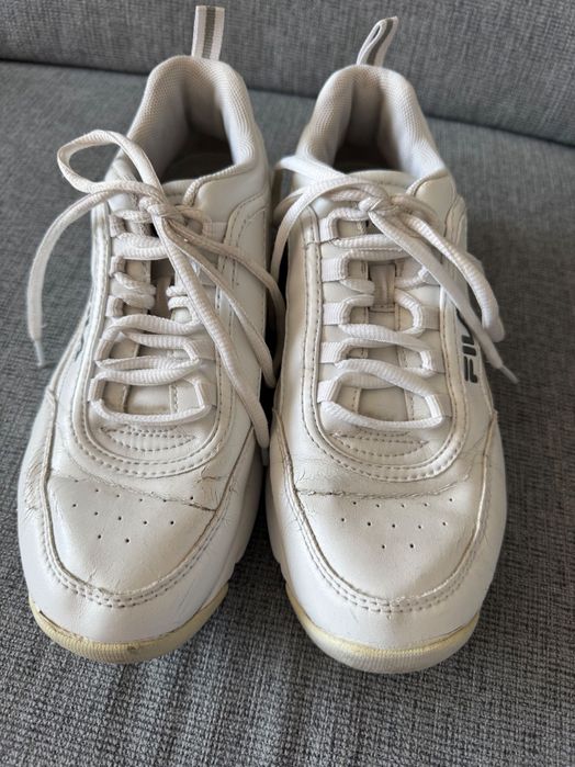 Buty białe sneakersy Fila 38