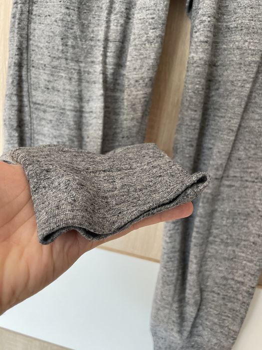 Dresy Nike S szare melanż bawełniane wysoki stan