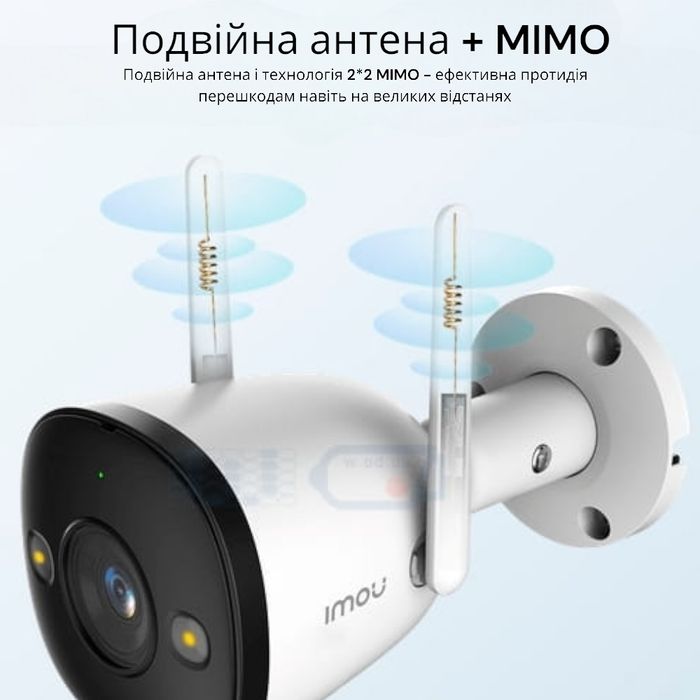 Камера відеонагляду IMOU Bullet 2E 5мп. Відеоспостереження на вайфай