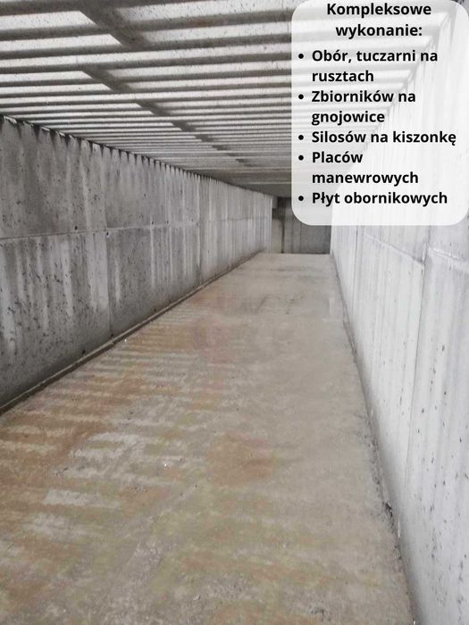 Silosy betonowe,  zbiorniki monolityczne, fundamenty kompleksowo