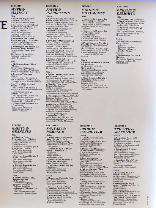 16 discos vinil - 101 Favourite Melodies, da música clássica
