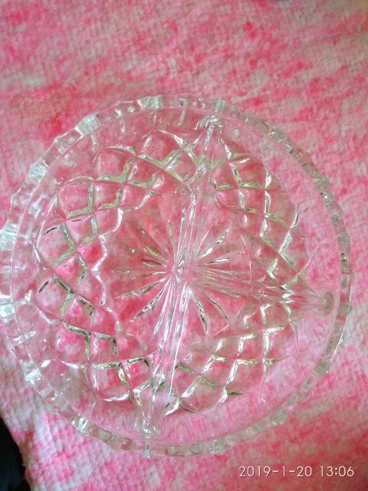 Менажница хрусталь времен СССР