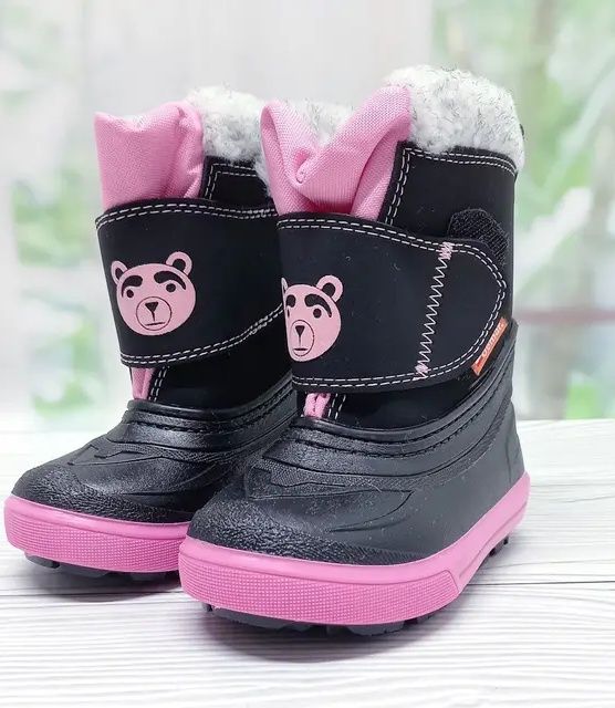 Дутики дитячі для дівчинки на натуральній овчині Demar