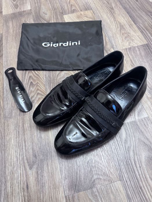 Чоловічі лаковані туфлі (лофери) Giardini 42 р