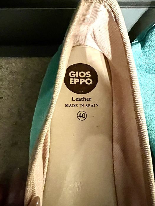 Desapego!! Sapatilha Gioseppo em tecido em verde/creme. NOVA!  Tam 40