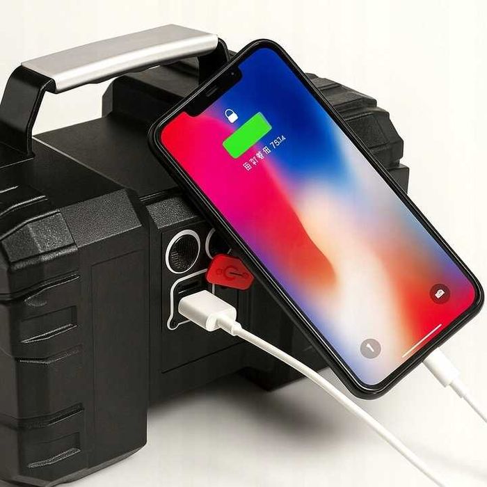 Ліхтарик потужний акумуляторний з повербанком