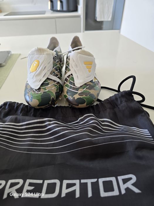 Bape Predator Adidas Elite Limited Edition Chuteiras Futebol Camo Rare. Chuteiras adidas Predator x BAPE Elite FT FG - Tamanho 44 (Novas)