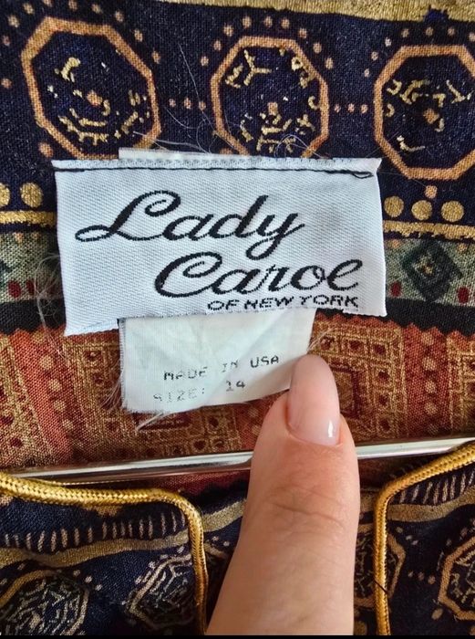 Marynarka żakiet vintage z USA 42 etno boho retro