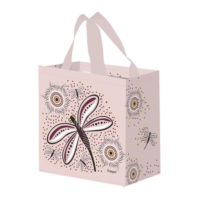 Torba na zakupy 10L 25x15x27 Ważka 1szt pudrow róż