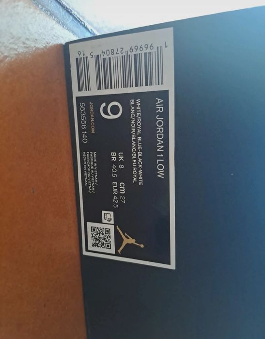 Sapatilhas air jordan 1 low