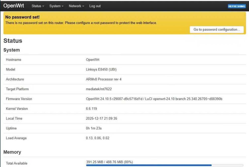 Роутер Linksys E8450 (AX3200) Gigabit Mesh Wi-Fi 6 OpenWrt