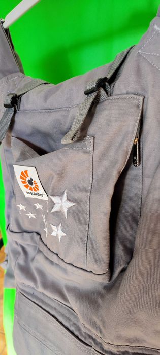 Mochila Porta-Bebés Ergobaby Original | Marsúpio Cinzento com Estrelas